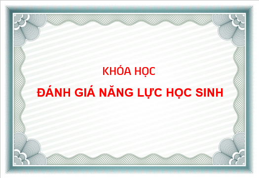 Đánh giá năng lực học sinh